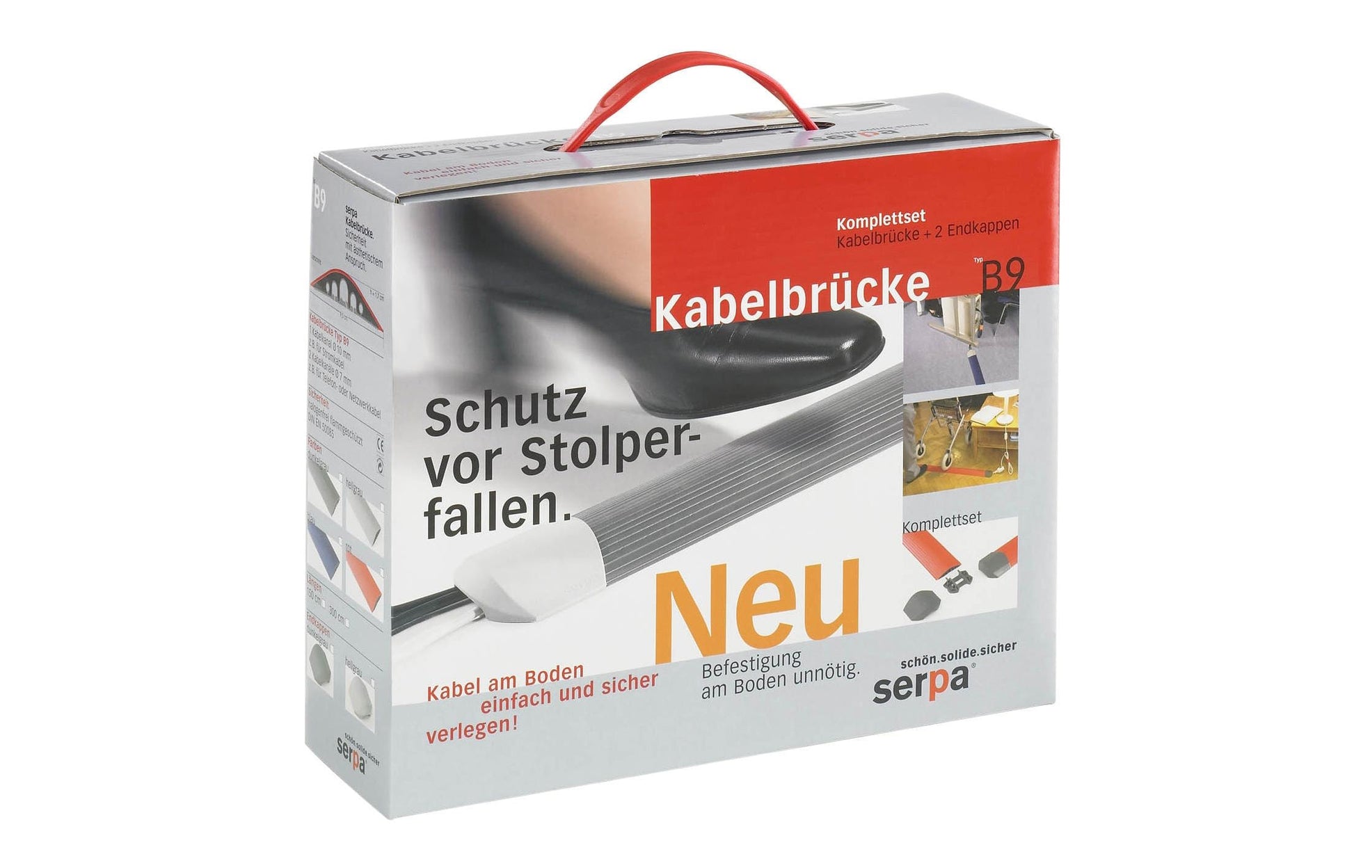 Blackhawk Serpa B15 Kabelabdeckung 3000×150×17 mm, inkl. 2 Endkappen – Grau