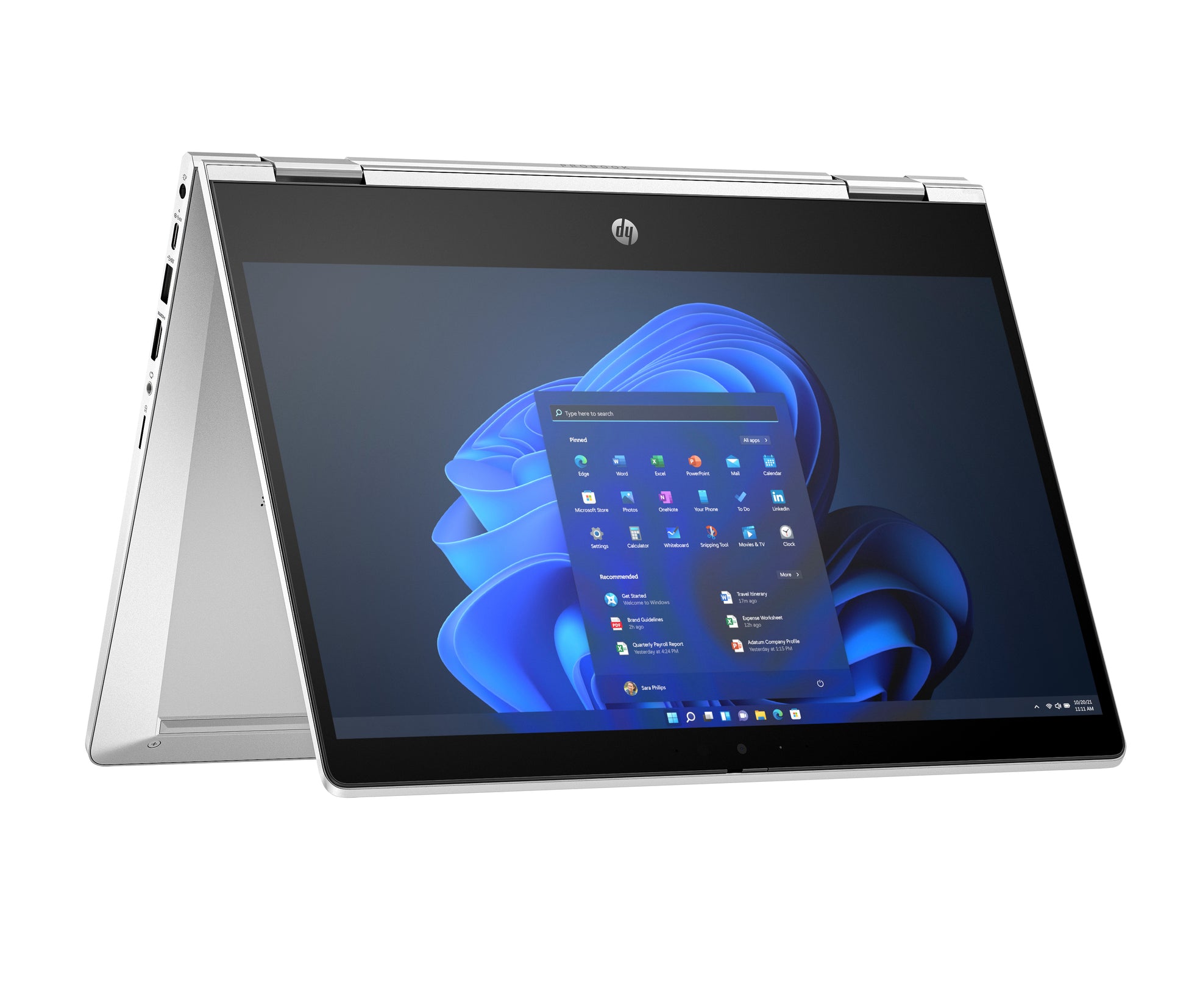 HP Pro x360 435 G10 – 13,3", 512 GB, 16 GB RAM, WLAN, Windows 11 Pro, Silber, 2023