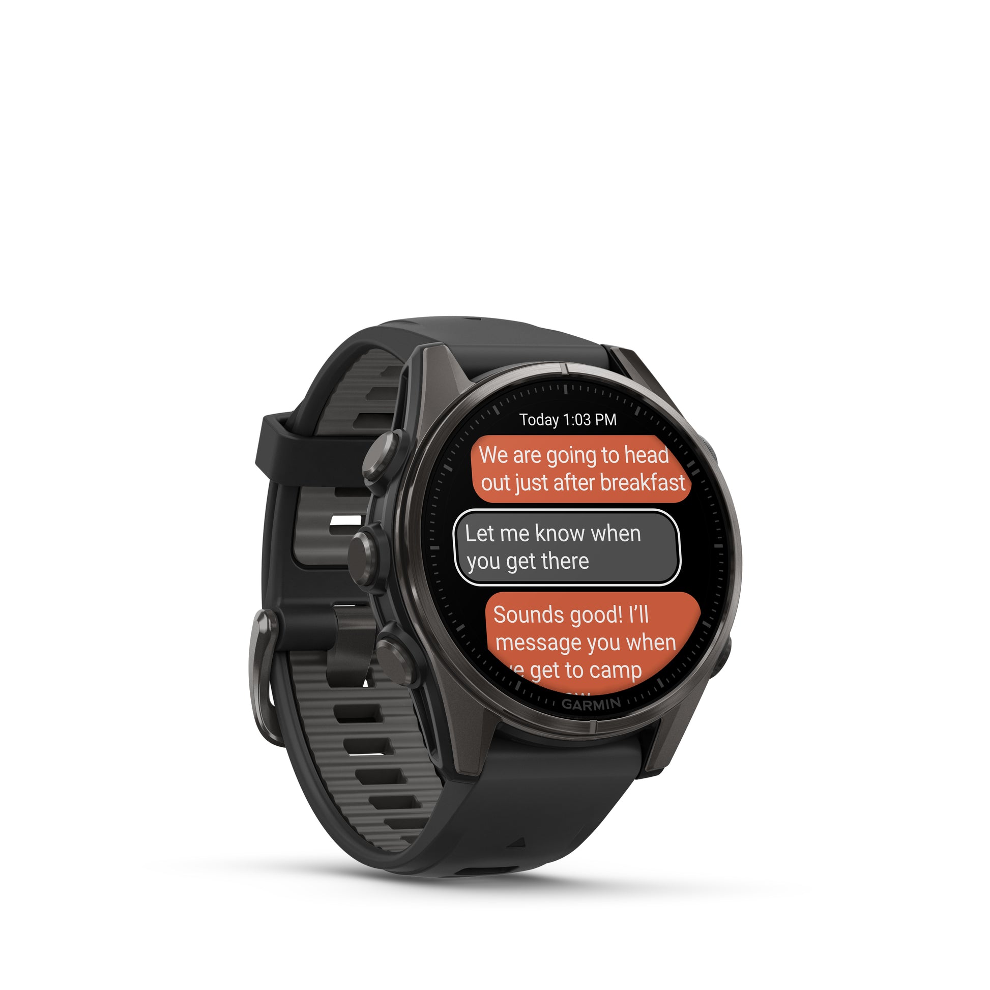 Garmin Fenix 8 – GPS-Smartwatch – 43 mm, 1,3", GPS, WLAN, AMOLED, Saphirglas, 100 m, Schwarz/Dunkelgrau