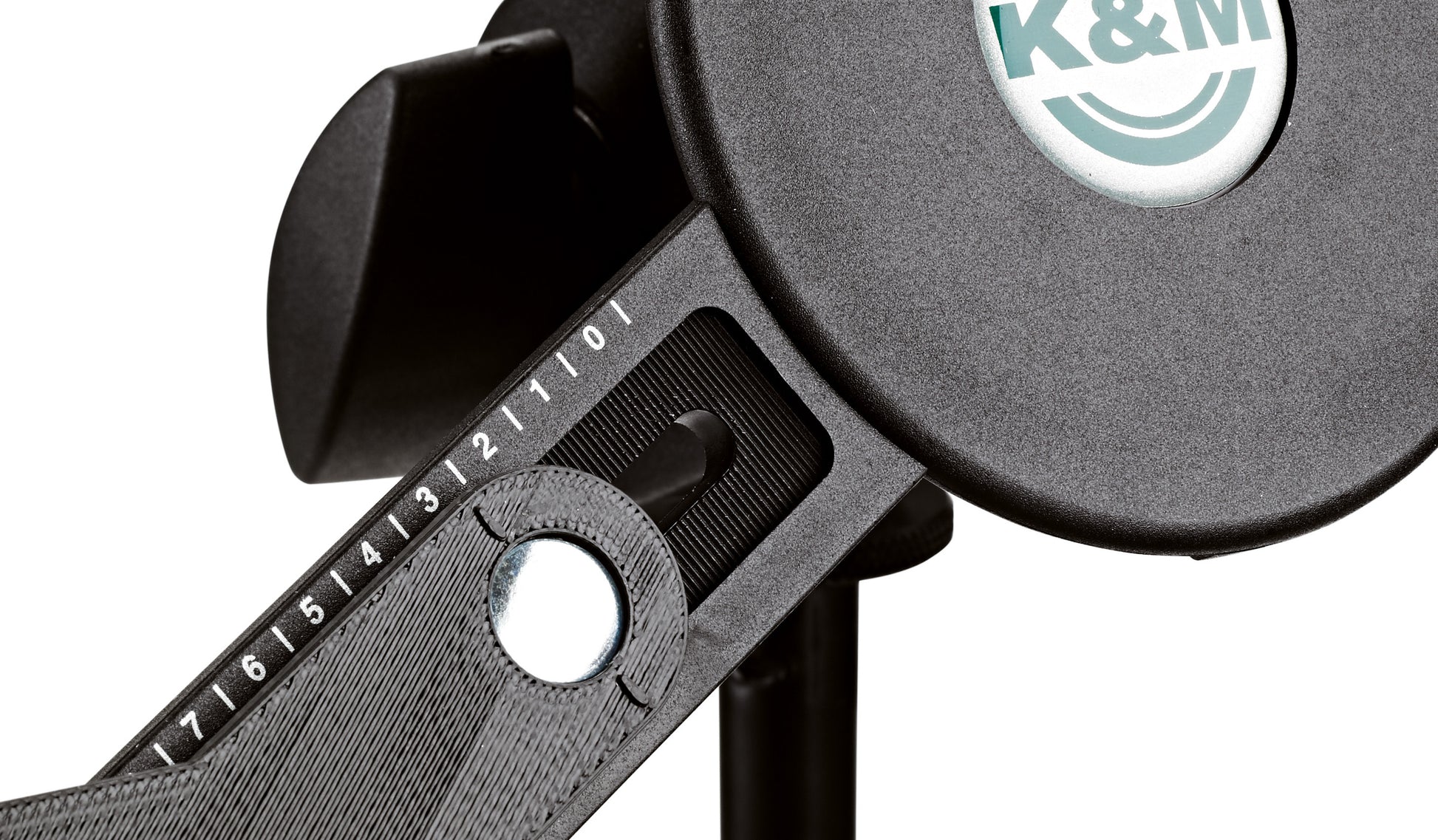 König & Meyer Tablet-Tischhalterung – 10,5–12,9″, höhenverstellbar, drehbar 90° – Schwarz
