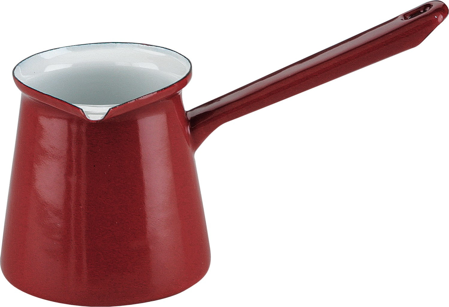 Ibili Kochtopf – 0,4 l, Emaille, Weiss