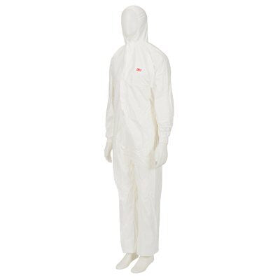 3M Schutzanzug – XL – Weiss, Einweg, mit Kapuze, CE