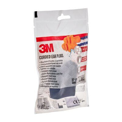 3M 1271C1 Mehrweg-Ohrstöpsel – SNR 25 dB – mit Kordel – Gelb