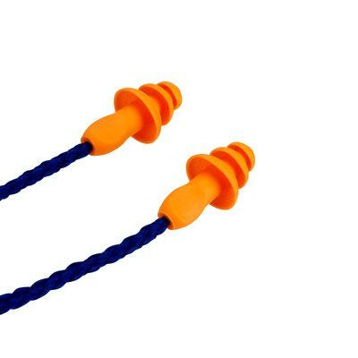 3M 1271C1 Mehrweg-Ohrstöpsel – SNR 25 dB – mit Kordel – Orange