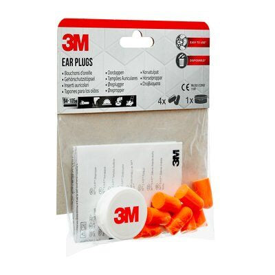 3M Wiederverwendbare Ohrstöpsel – Orange, 4 Stück