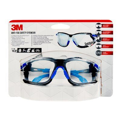3M Solus Schutzbrille – klar, beschlagfrei, kratzfest, UV-Schutz