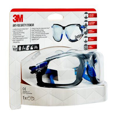 3M Solus Schutzbrille – klar, beschlagfrei, kratzfest, UV-Schutz