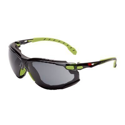3M Solus Schutzbrille – kratzfest, grau, grün, Kunststoff, CE