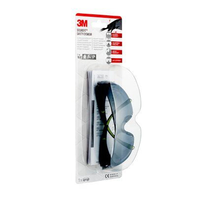3M Schutzbrille SecureFit SF4000GC1 – grau, kratzfest, schwarz, grün