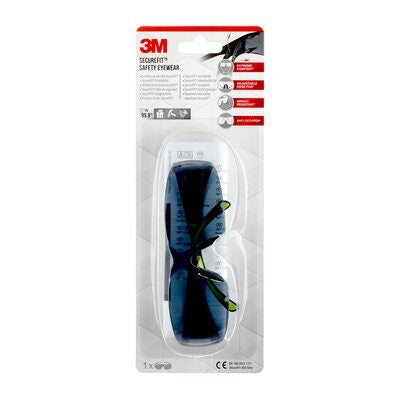 3M Schutzbrille SecureFit SF4000GC1 – grau, kratzfest, schwarz, grün