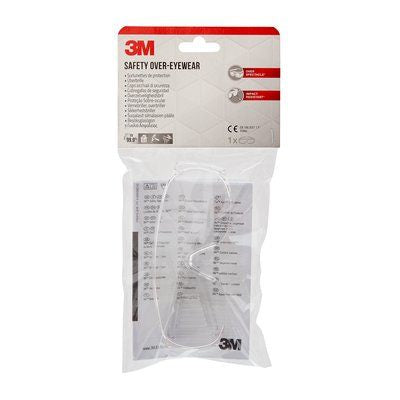 3M Überbrille VISCC1 – klar, für Brillenträger, UV-Schutz