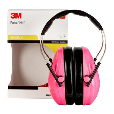 3M Kid Kapselgehörschutz H510AKPC – SNR 27 dB, Kopfbügel, Pink