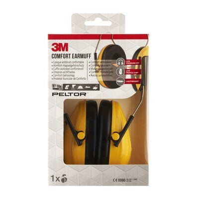3M Komfort H510AC1 Kapselgehörschutz – Gelb – faltbar