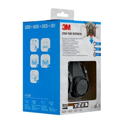 3M Atemschutzmaske A2/P3 6002PRO – M – grau – 1 Stk.