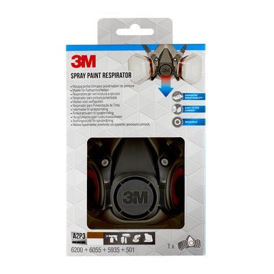 3M Atemschutzmaske A2/P3 6002PRO – M – grau – 1 Stk.