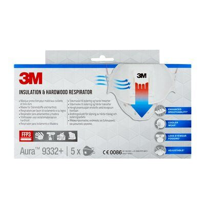 3M Halbmaske 9332+ FFP3 Weiss – 5 Stück