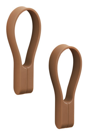 Zone Denmark Handtuchhalter – 1,8×1×9 cm, Silikon, Magnet, Terrakotta, 2er-Set