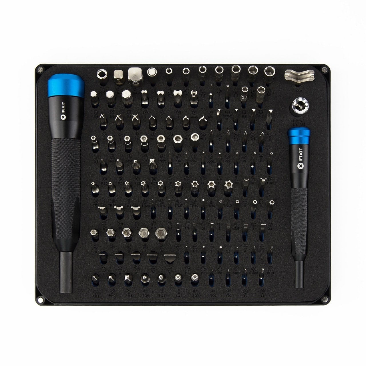 iFixit Manta Schraubendreher-Bit-Set – 112 Bits – 4 mm + 1/4" Antrieb – für iPhone, MacBook – IF145392