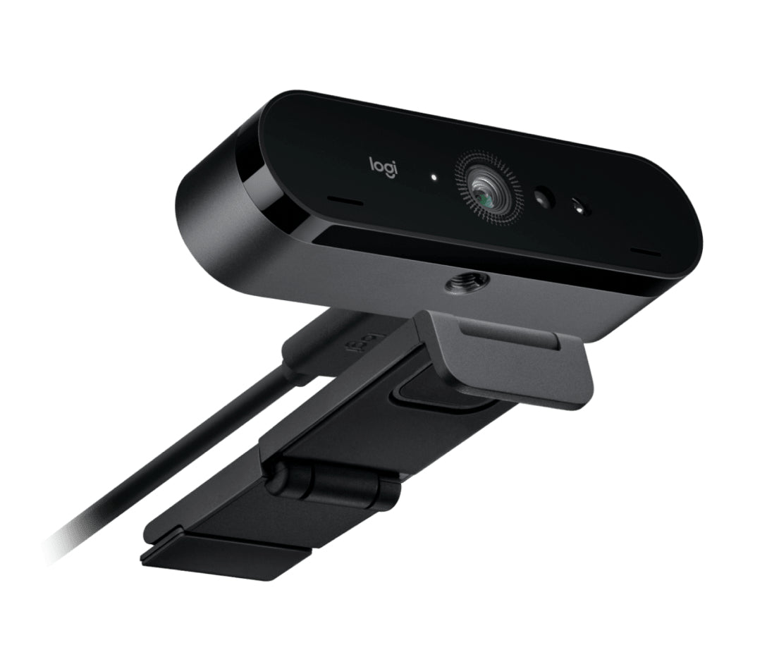Logitech Brio – Webcam für Zoom/Teams/Google Meet – 4K, bis 90 fps, USB-C, Autofokus, 5× digitaler Zoom