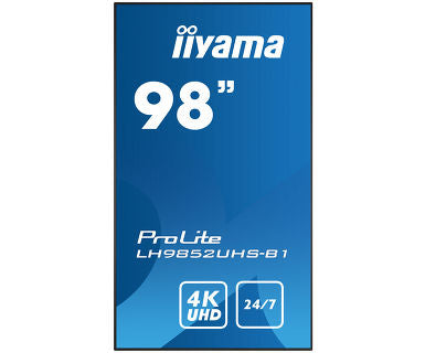 iiyama LH9852UHS-B1 – 98" Public Display LED UHD 4K, 24/7