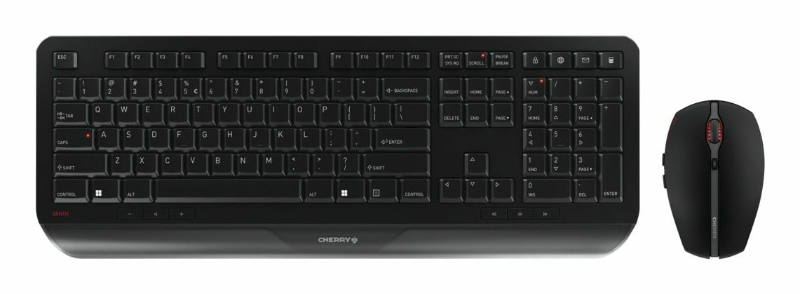 CHERRY Tastatur, kabellos (2,4 GHz), US-Layout (EN) – für Windows 10 & Windows 11 und andere