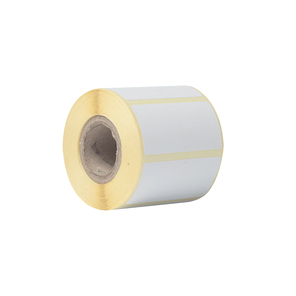 Brother Druckeretiketten, 51 mm × 26 mm, weiss, selbstklebend, für RJ, TD, 12 Rollen