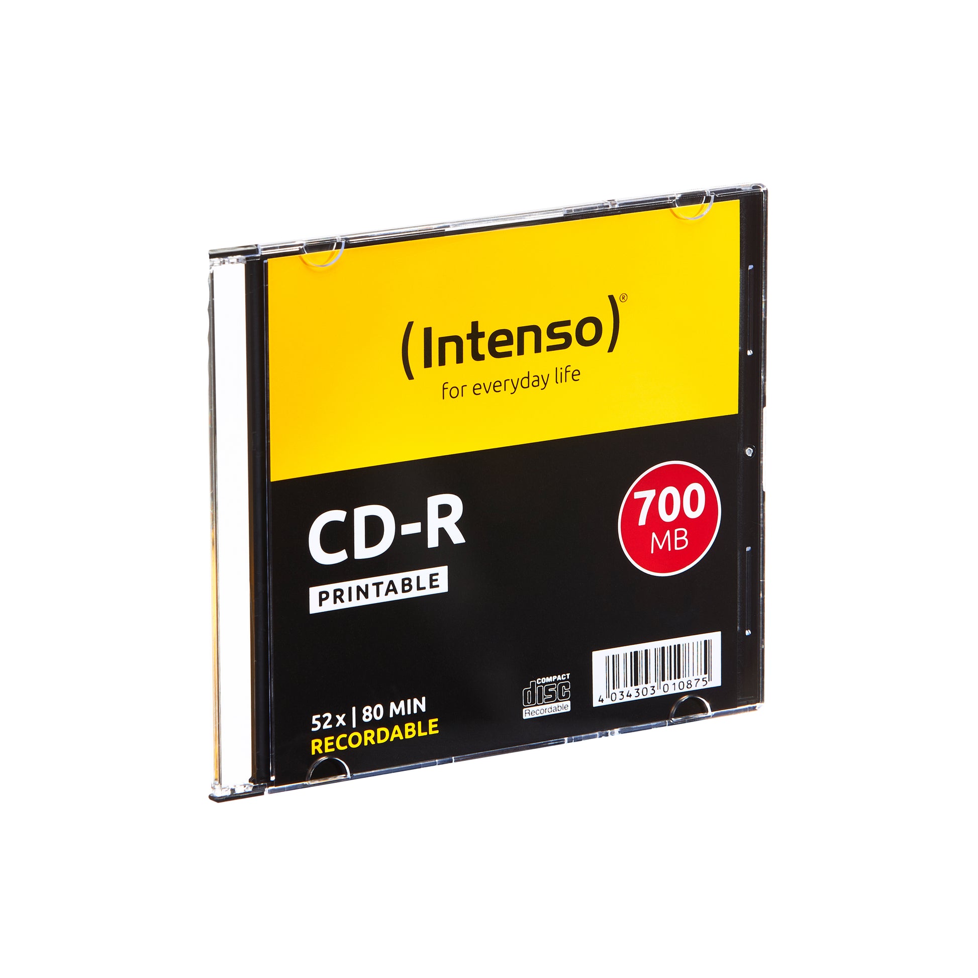 Intenso CD-R 700 MB – 52×, bedruckbar, 10er Pack