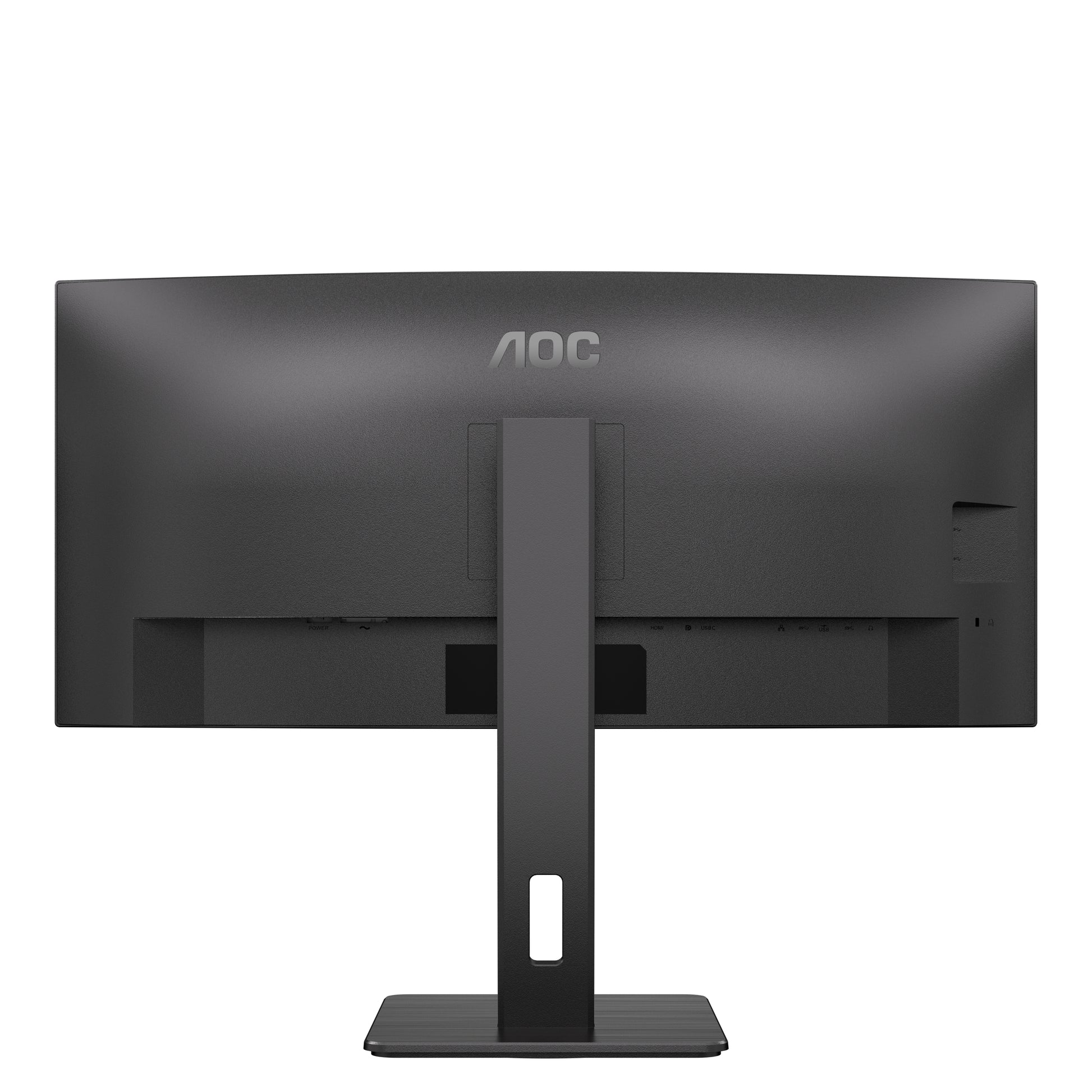 AOC Monitor, 34", 3440 × 1440 (UWQHD), VA, 100 Hz, 300 cd/m², KVM, USB-C, Gebogen, VESA 100 × 100, Schwarz