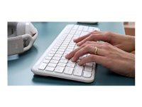 Logitech Signature Slim K950 – Tastatur, kabellos, US-Layout (EN), Low-Profile, Weiss