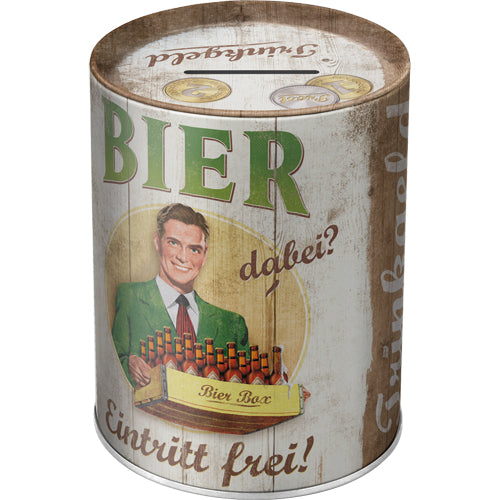 Nostalgic Art Spardose Person – Metall, Mehrfarbig – Ø 10 × 13 cm