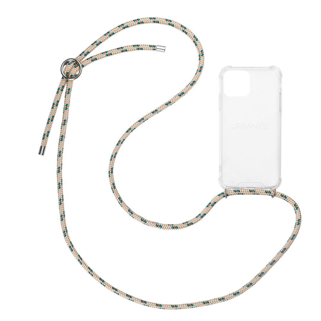 Urbany's Far Away Backcover – für Apple iPhone 16 Pro Max, PU, Transparent, mit Trageband