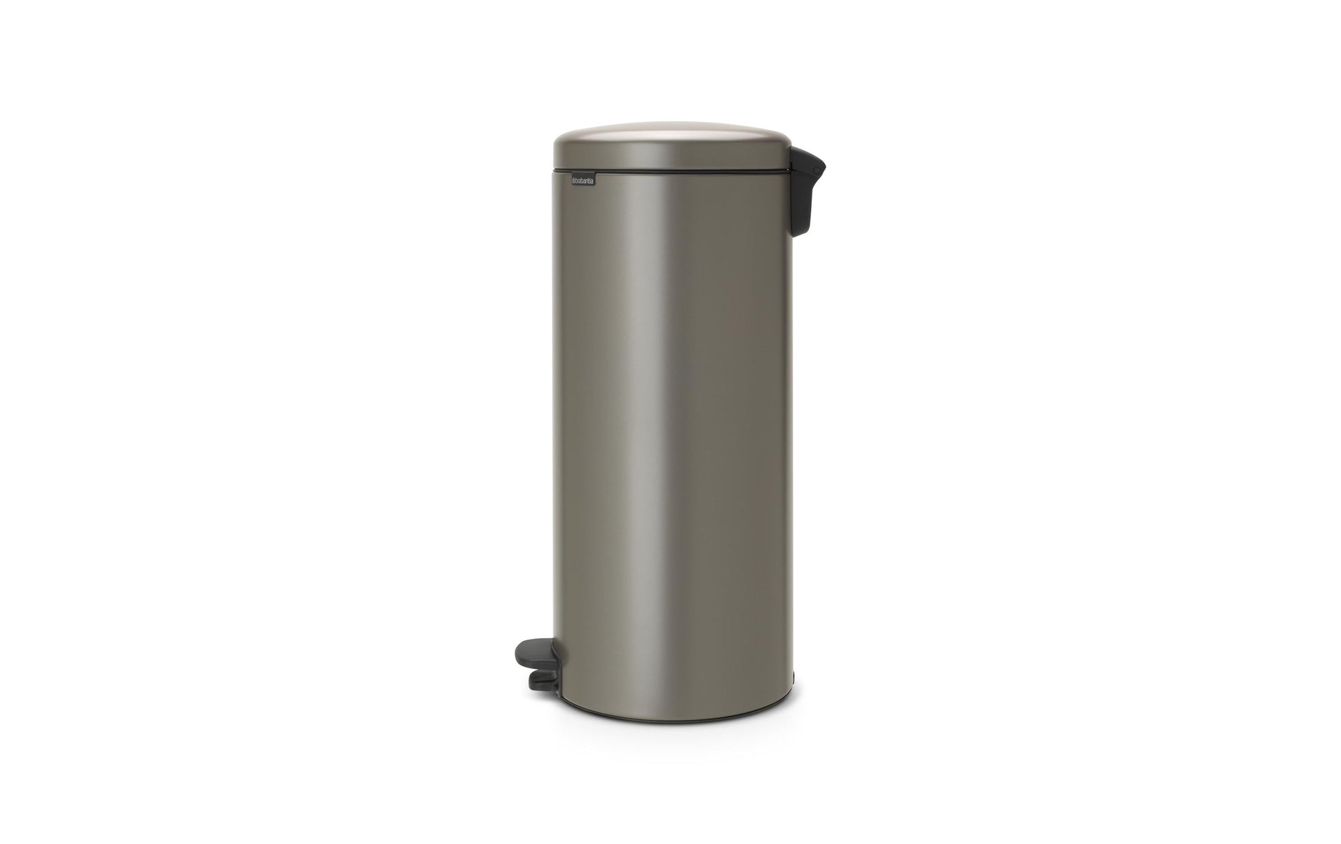 Brabantia NewIcon Papierkorb – 30 l – mit Deckel, Platin – Soft-Close, Geruchsdicht