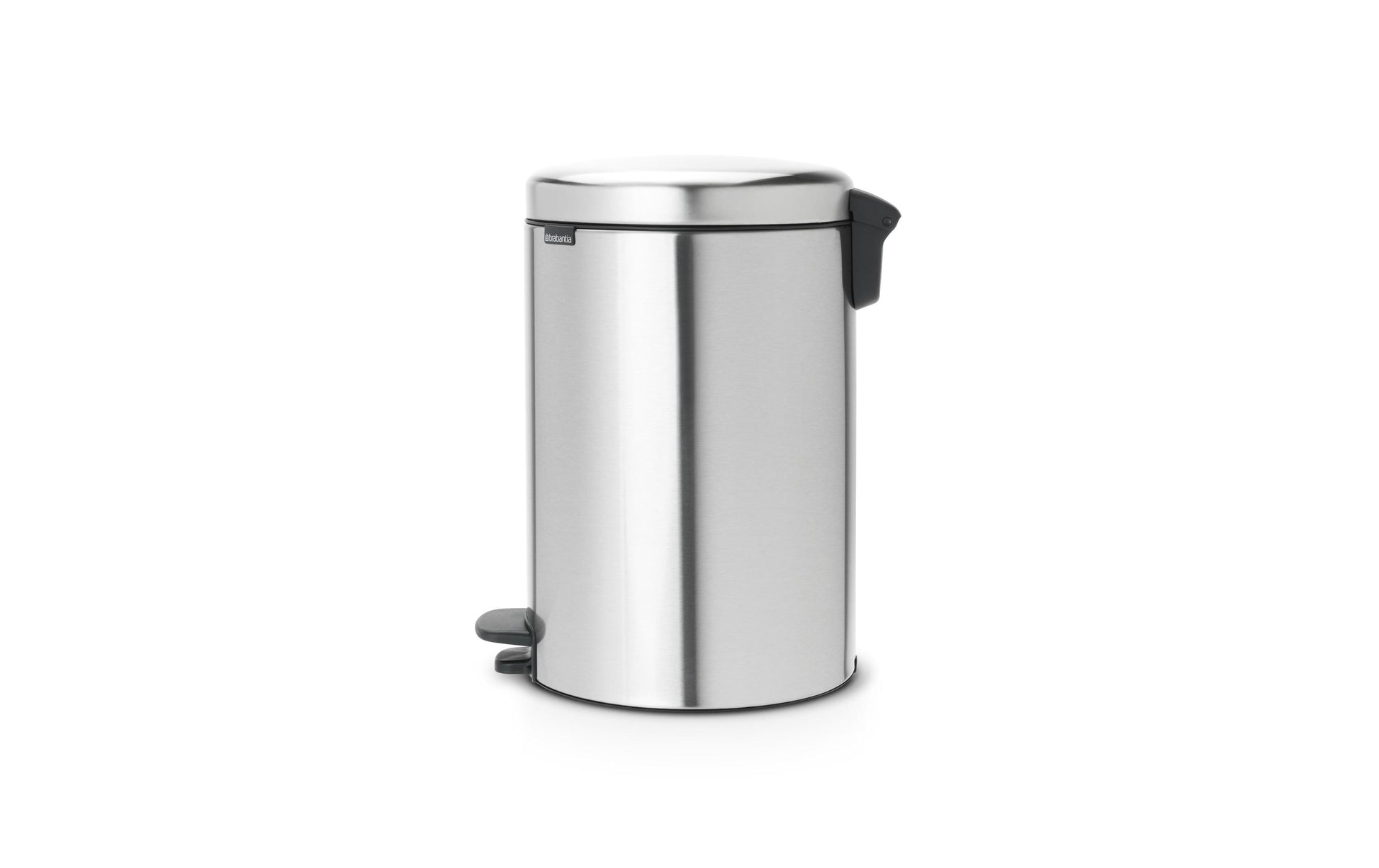 Brabantia NewIcon Papierkorb – 20 l – Edelstahl, silber matt – Ø 290 × H 467 mm
