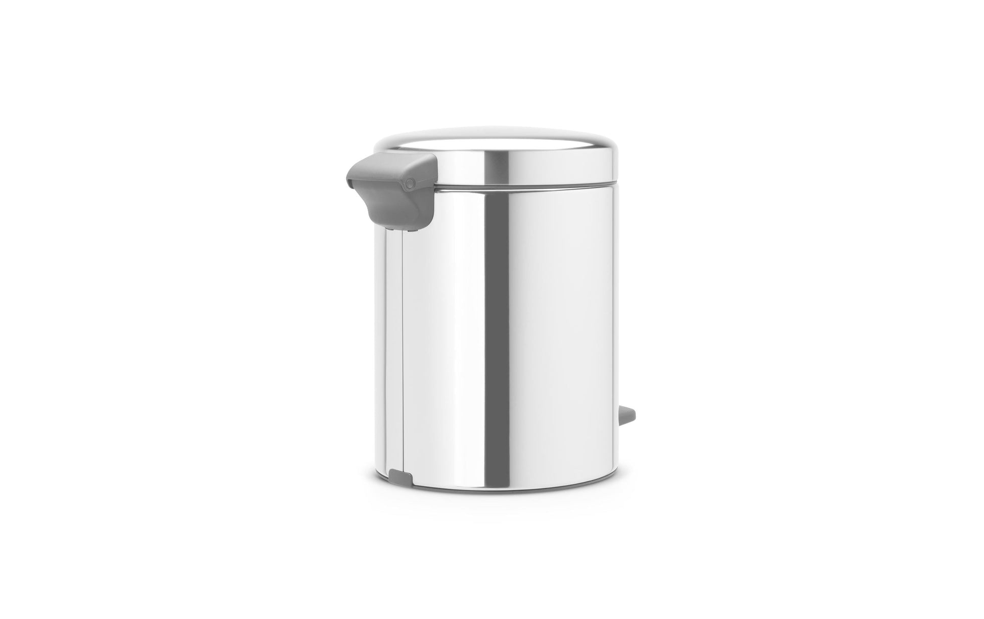 Brabantia Treteimer – 5 l – Edelstahl, rund – Soft-Close, Anti-Rutsch