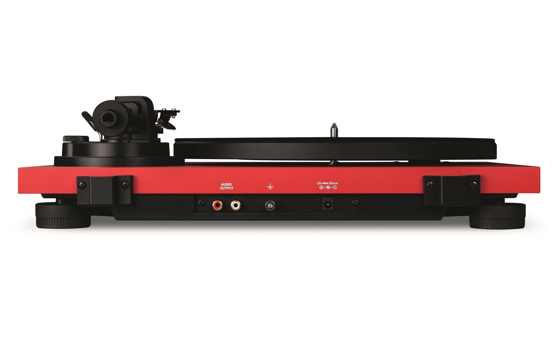 Reloop HiFi Turn2 – Plattenspieler – Stationär – Riemenantrieb, Gerader Tonarm, inkl. Ortofon OM10 – Rot