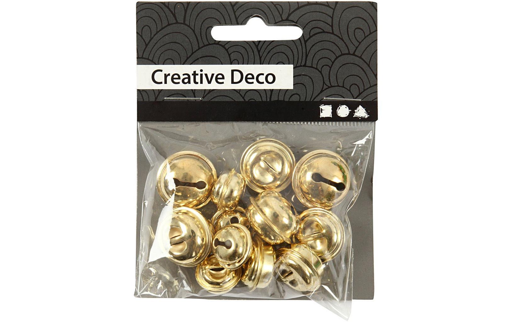 Creativ Company Glöckchen, Gold, Ø 13 mm, 12 Stk., 500120