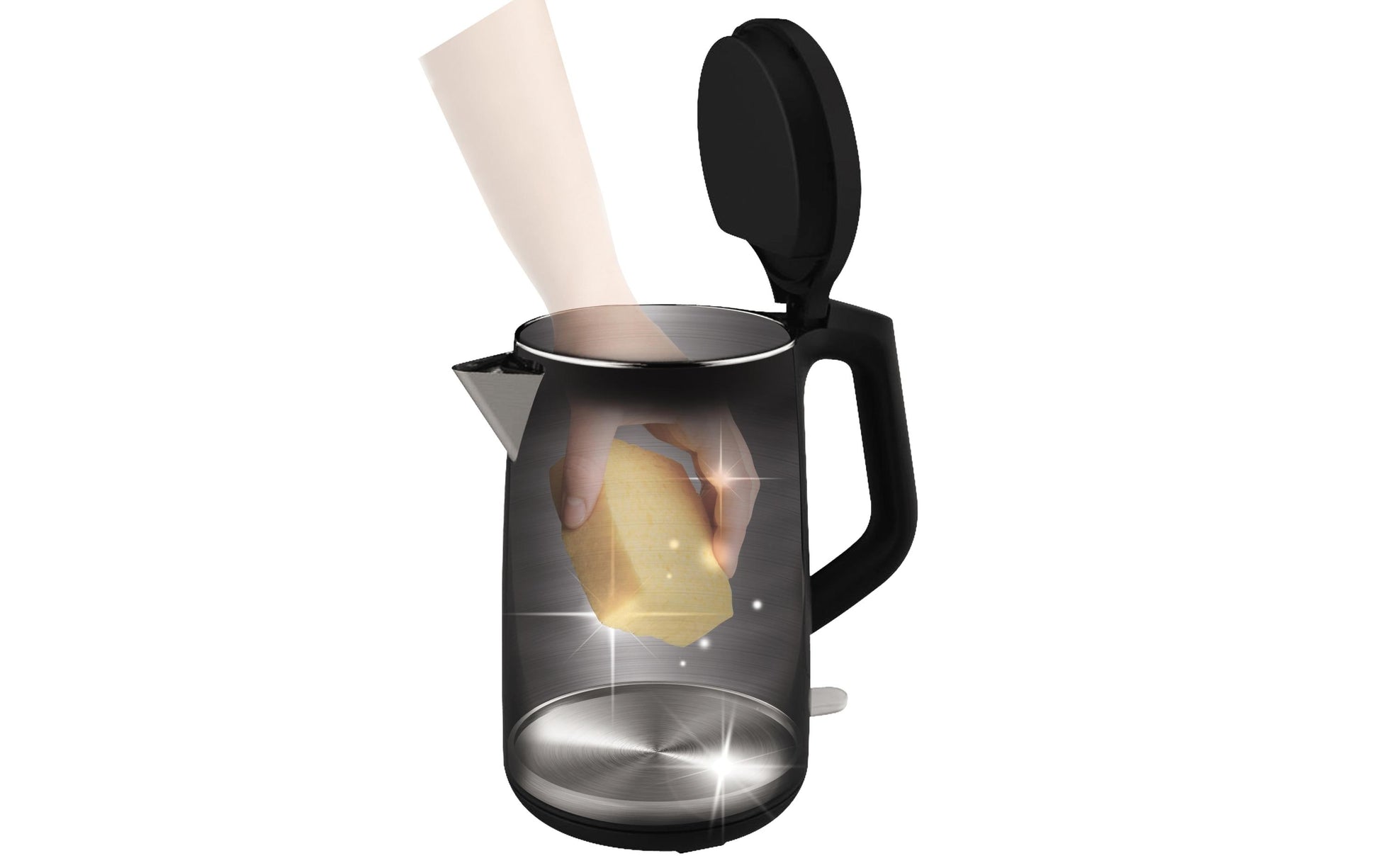 Tefal Wasserkocher 1,5 l, Warmhaltefunktion, 2400 W, Metall, Schwarz