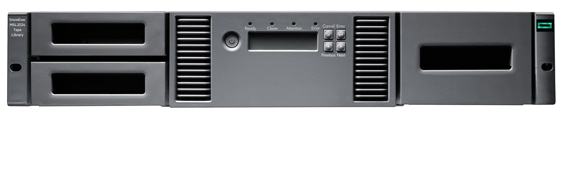 HPE MSL2024 – 2U 24-Bay Speicher-System, SAS, LTO-9, 256-bit AES