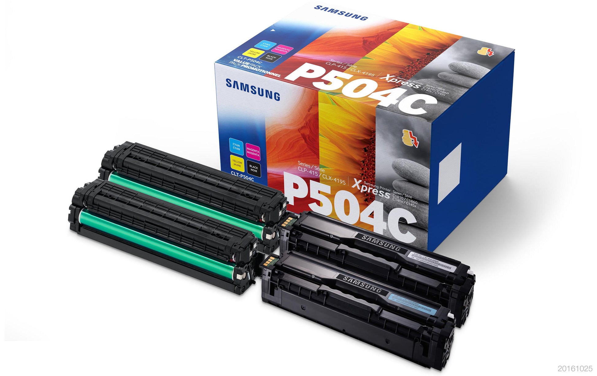 HP Samsung – Toner-Multipack SU400A – BK/C/M/Y, schwarz 2500, C/M/Y 1800 Seiten – für CLP-415N, SL-C1810W und andere