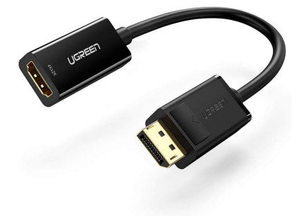 Ugreen 40363 Adapter DisplayPort zu HDMI – 4K (3840 × 2160), 0,25 m, HDMI 1.4 – Schwarz