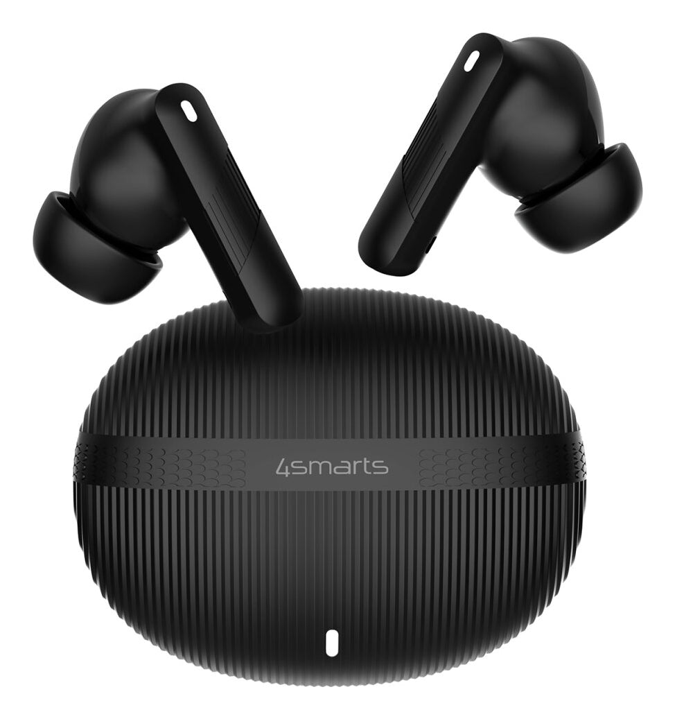 4smarts SkyBuds Screen ANC – True Wireless In-Ear Kopfhörer – Bluetooth 5.4 – Schwarz – bis 20 h