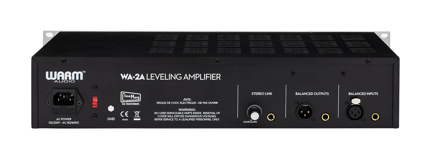 Warm Audio WA-2A – Kompressor & Gate, 2U Rack, Grau