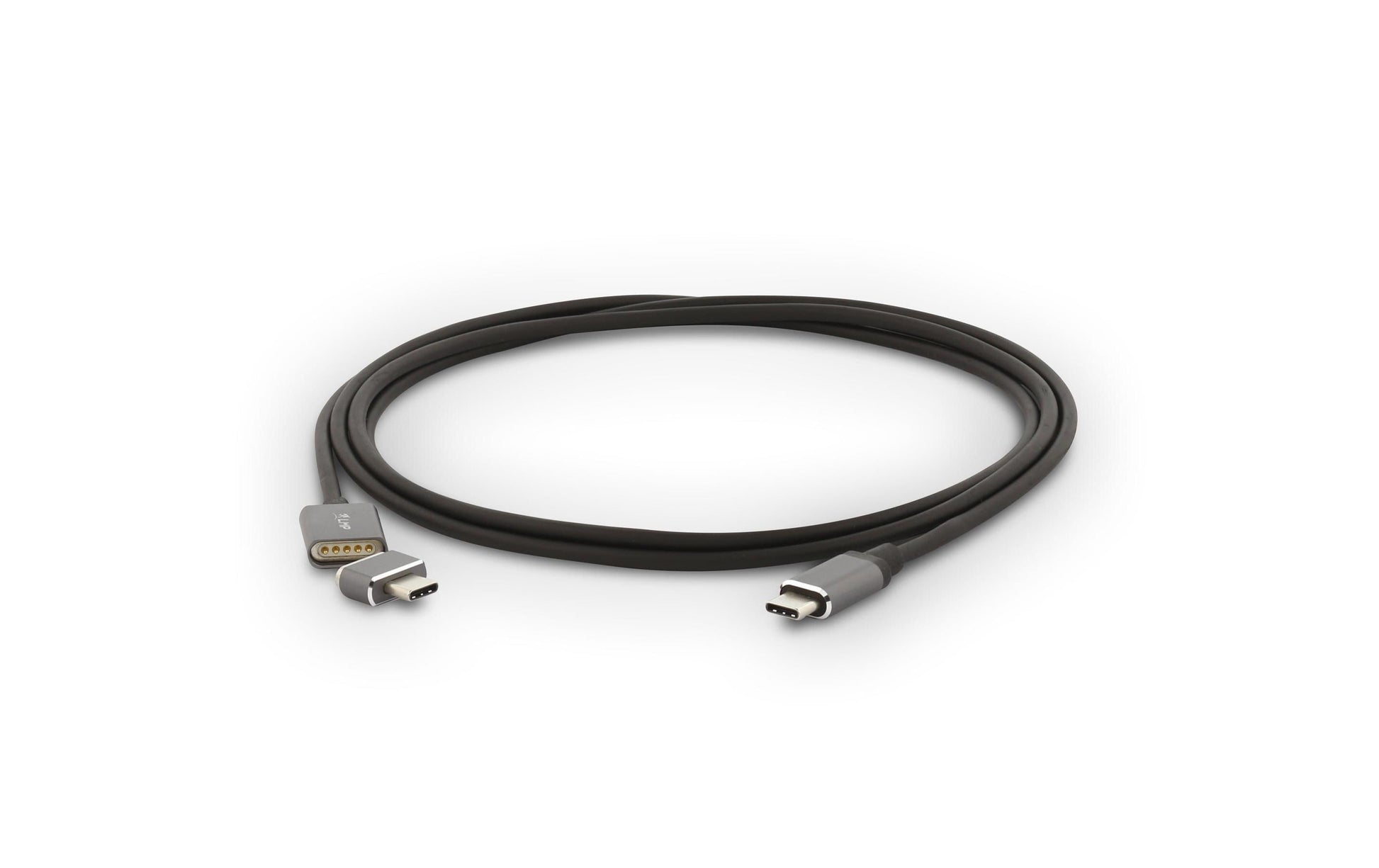 LMP USB-C auf USB-C Kabel – 1,8 m – PD 100 W – TPE-Mantel, magnetisch – Grau