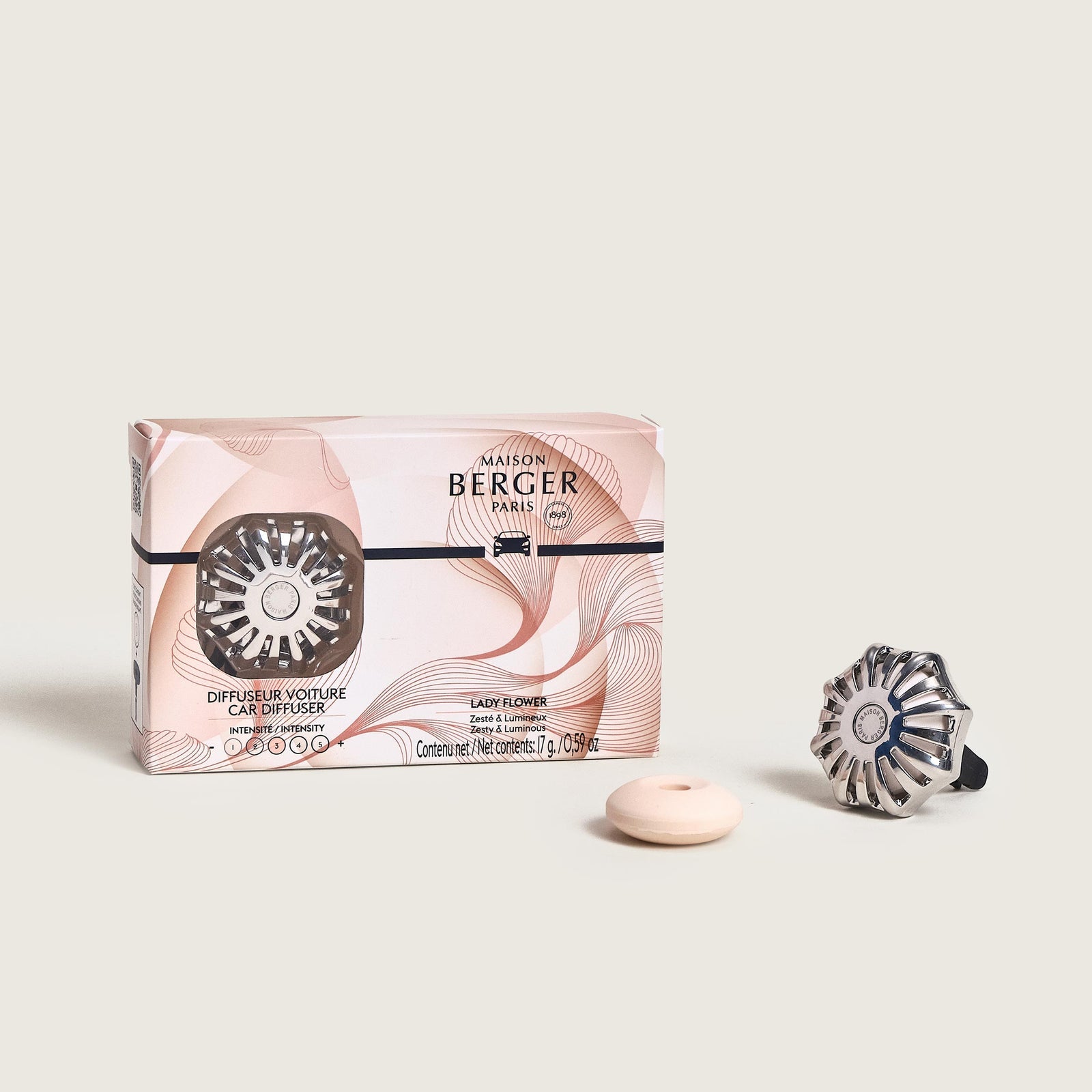 Maison Berger Paris Maison Berger Corali Patchouli – Auto-Lufterfrischer, 28 Tage