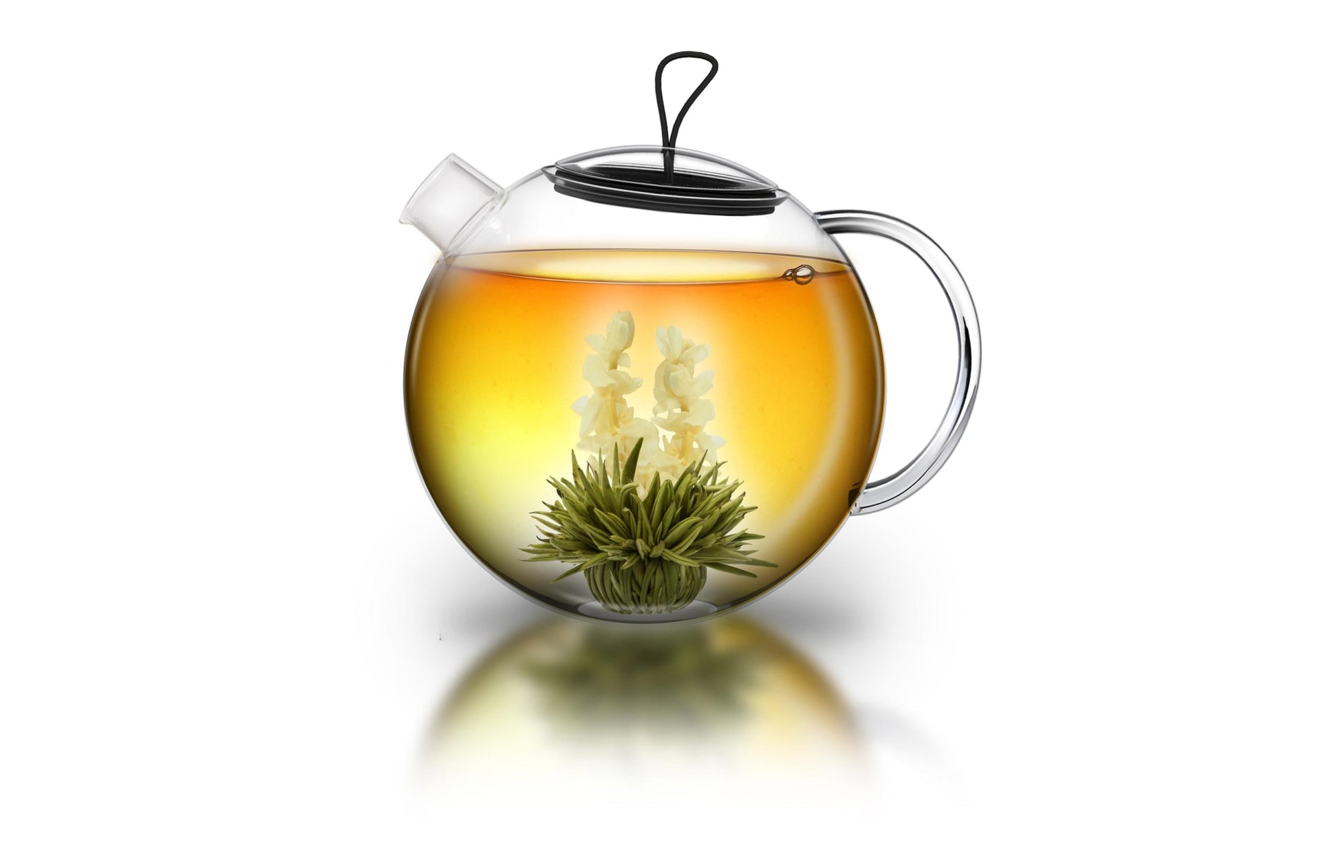 Creano Teekanne – 3-teiliges Set, 1,5 l, Borosilikatglas, transparent, mit Deckel, Edelstahlfilter