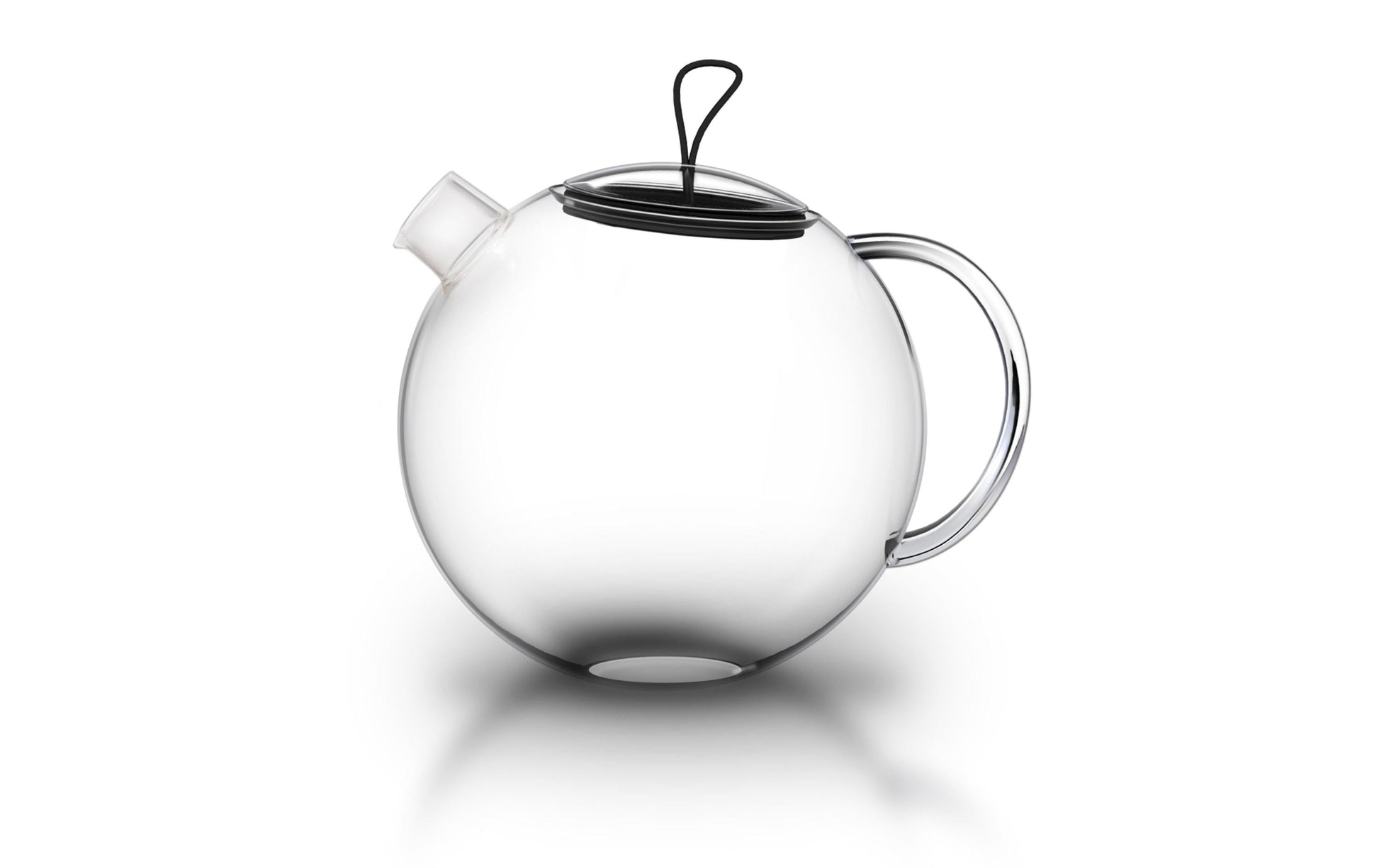 Creano Teekanne – 3-teiliges Set, 1,5 l, Borosilikatglas, transparent, mit Deckel, Edelstahlfilter