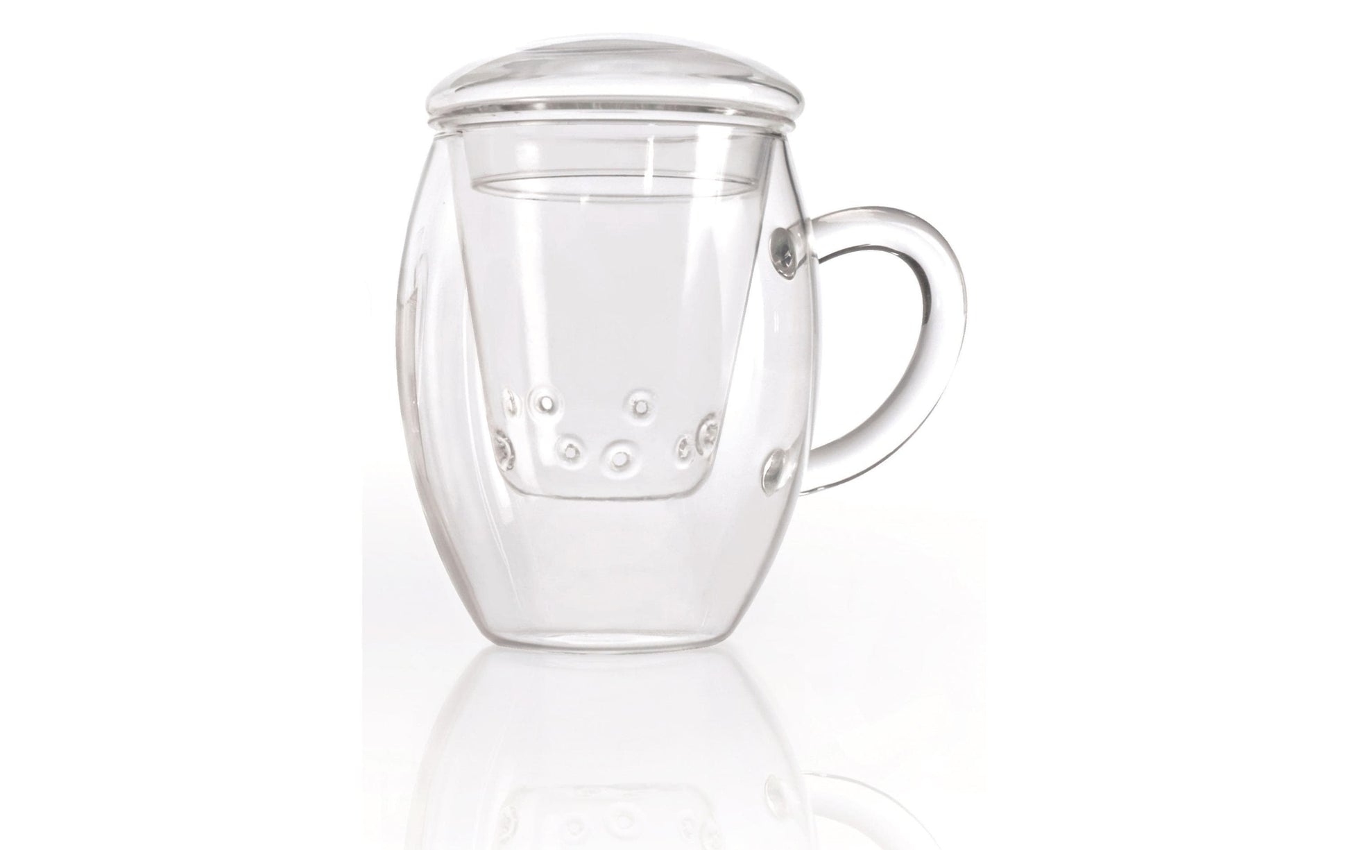 Creano Teeglas – 3er Set, 400 ml, Borosilikatglas, Transparent, mit Henkel, spülmaschinenfest