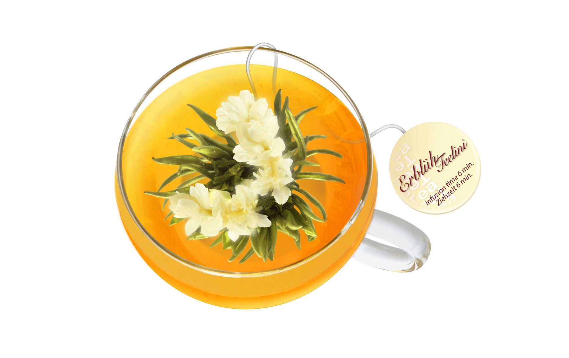 Creano Geschenkset Erblühtee – 8 Teeblumen