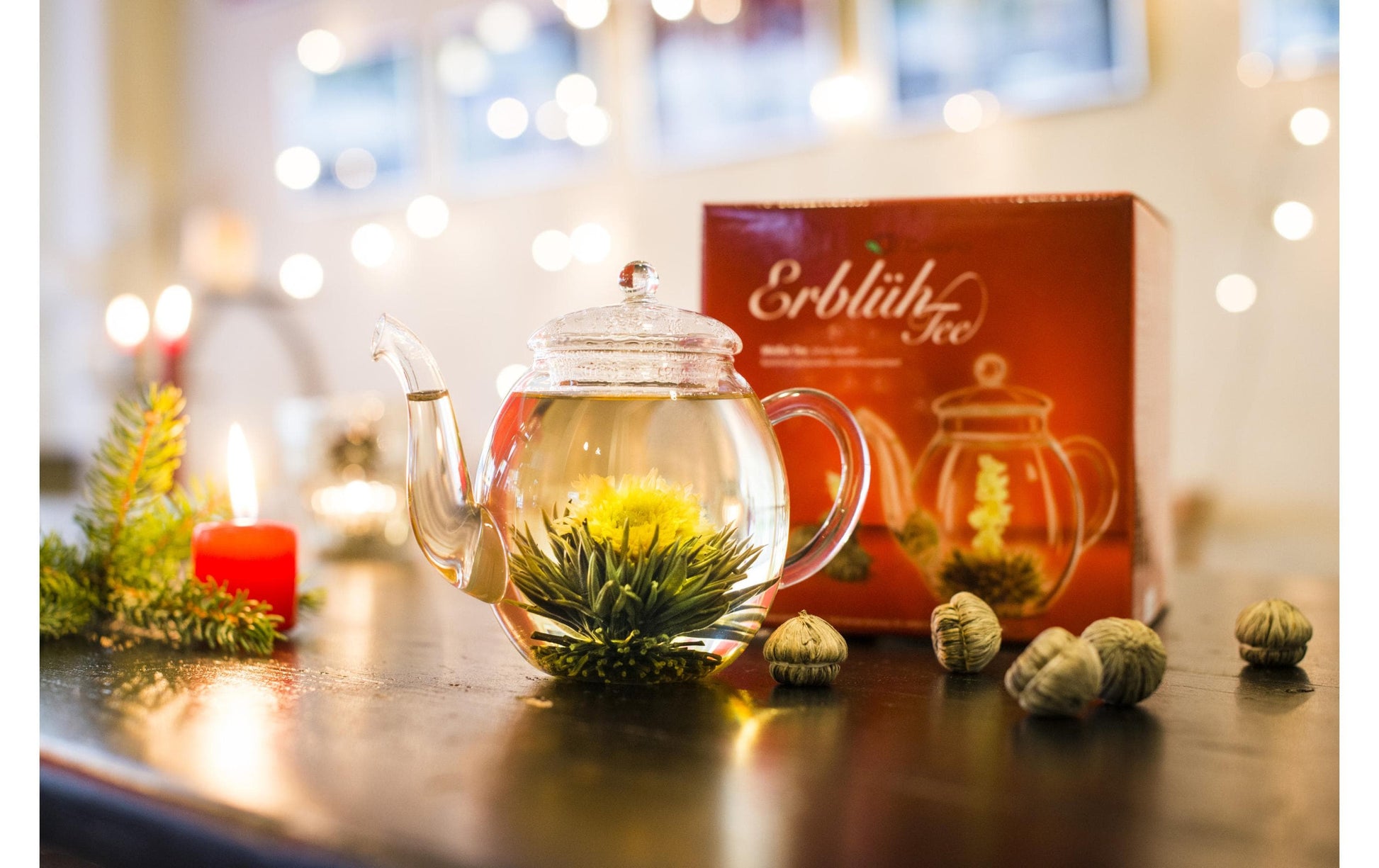 Creano Erblühtee Weisstee – 6 Teeblumen – Geschenkset