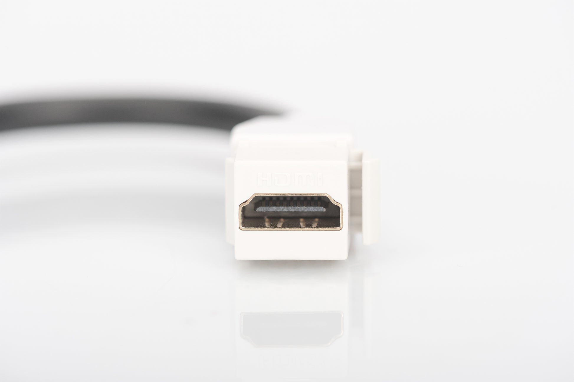 Digitus Keystone-Modul HDMI zu HDMI (Buchse zu Buchse) – 12 cm, Weiss